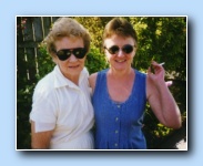 With daughter Lorene