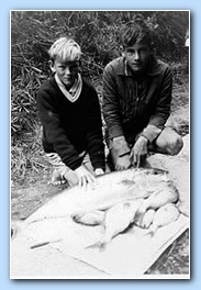 Bruce and cousin after fishing